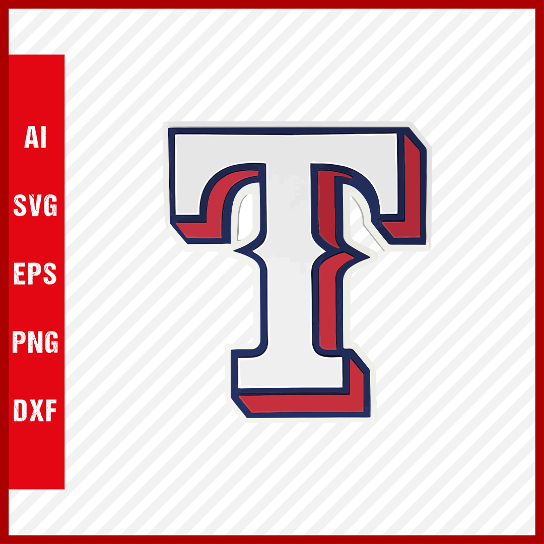 Texas Rangers Logo MLB Svg Cut Files Baseball Clipart – Creativedesignmaker
