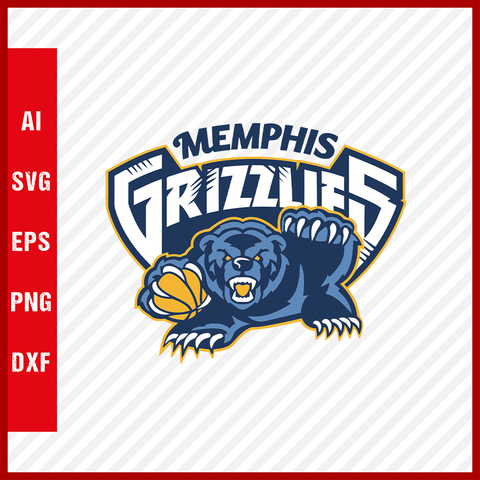 NBA Memphis Grizzlies Logo Svg Cut Files Basketball Clipart