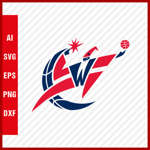 NBA Washington Wizards Logo Svg Cut Files Basketball Clipart