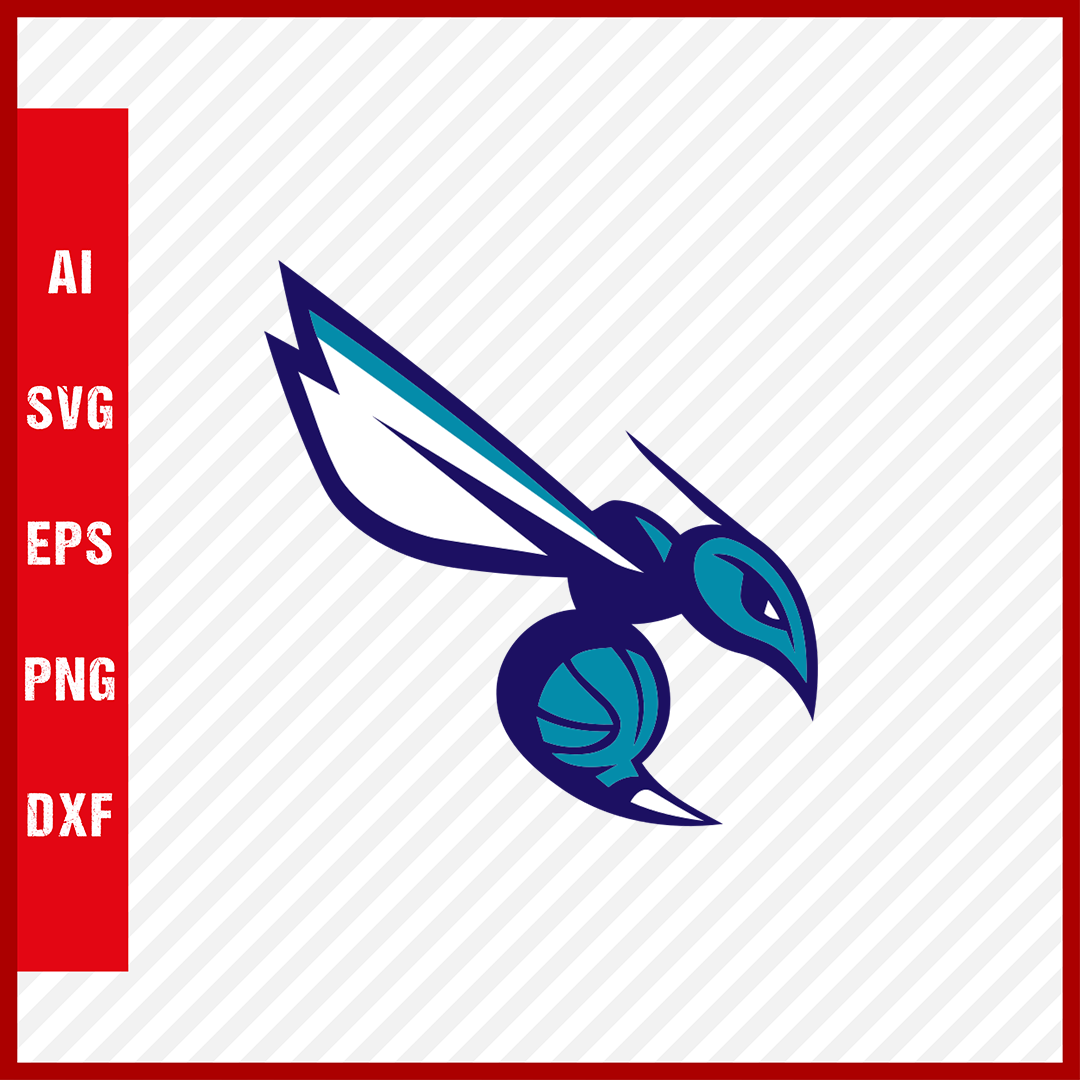 NBA Charlotte Hornets Logo Team Svg Cut Files Basketball Clipart