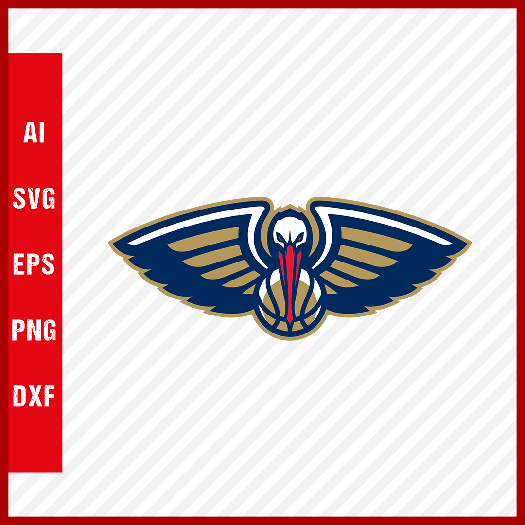 NBA New Orleans Pelicans Logo Svg Cut Files Basketball Clipart