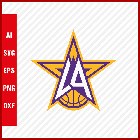 NBA Los Angeles Lakers Logo Svg Cut Files Basketball Clipart