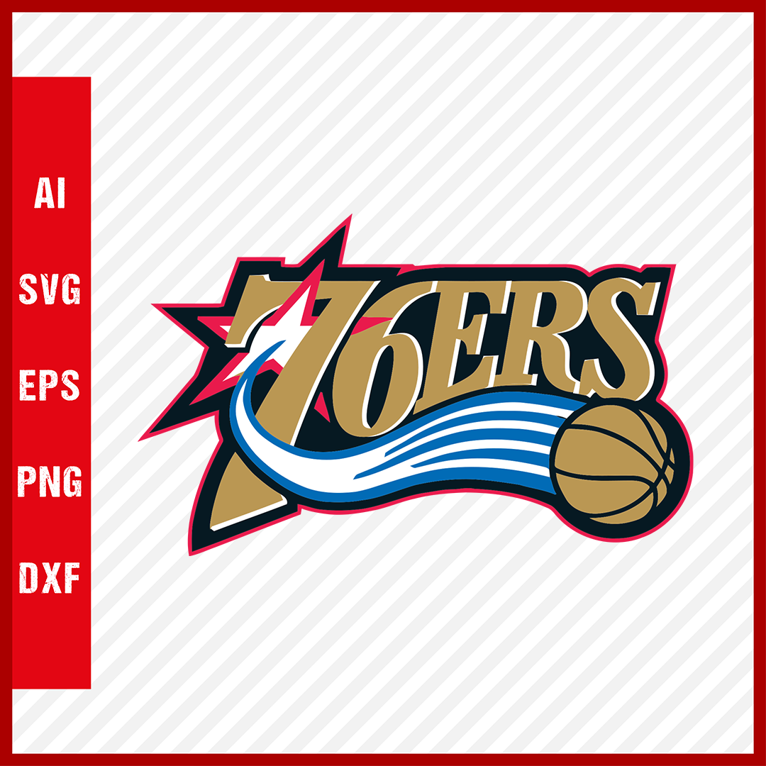 NBA Philadelphia 76ers Sixers Logo Svg Cut Files Basketball Clipart