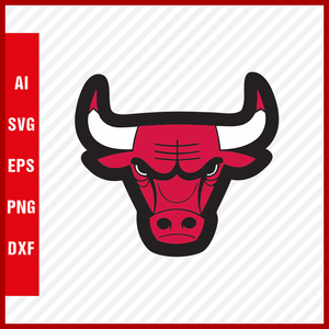 Chicago Bulls Logo NBA Svg Cut Files Basketball Clipart