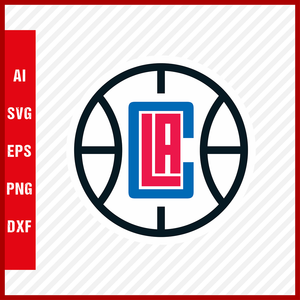 NBA Los Angeles Clippers Logo Svg Cut Files Basketball Clipart