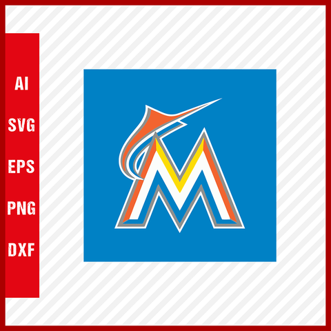 Miami Marlins Logo Mlb Svg Cut Files Baseball Clipart