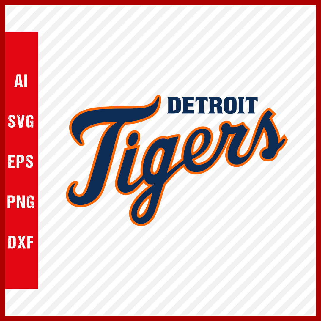 Detroit Tigers Logo MLB Svg Cut Files Baseball Clipart