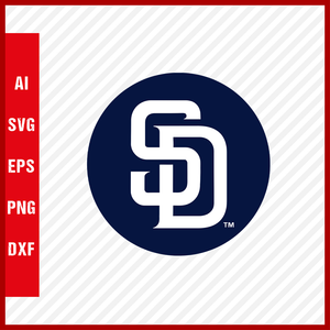 San Diego Padres Logo MLB Svg Cut Files Baseball Clipart
