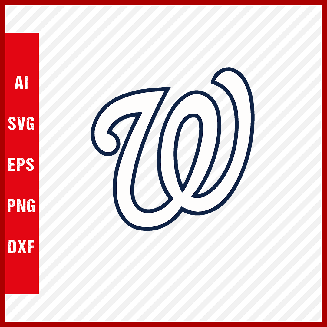 Washington Nationals Logo MLB Svg Cut Files Baseball Clipart