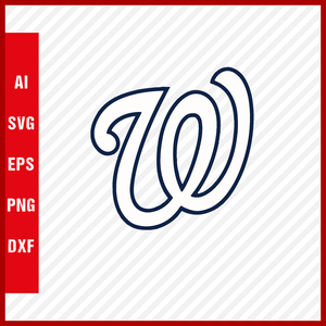 Washington Nationals Logo MLB Svg Cut Files Baseball Clipart