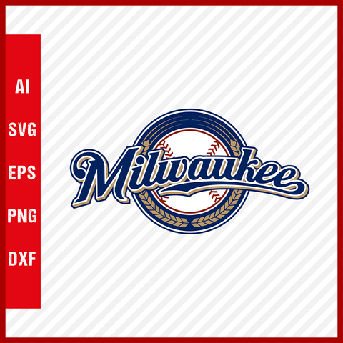 Milwaukee Brewers Logo MLB Svg Cut Files Baseball Clipart