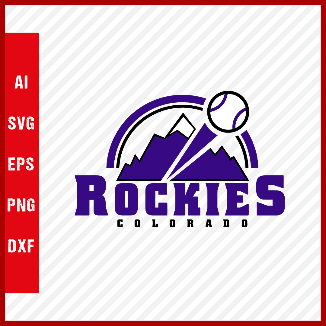 Colorado Rockies Logo Mlb Svg Cut Files Baseball Clipart