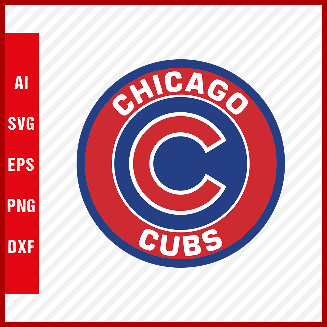 Chicago Cubs Logo MLB Svg Cut Files Baseball Clipart