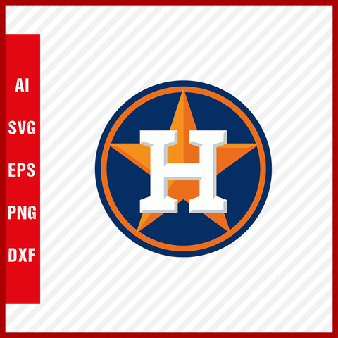 Houston Astros Logo MLB Svg Cut Files Baseball Clipart