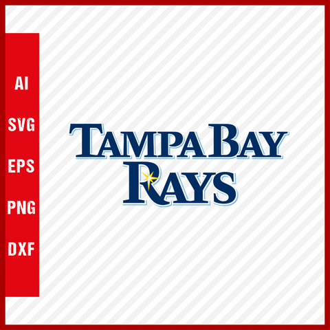 Tampa Bay Rays Logo MLB Svg Cut Files Baseball Clipart