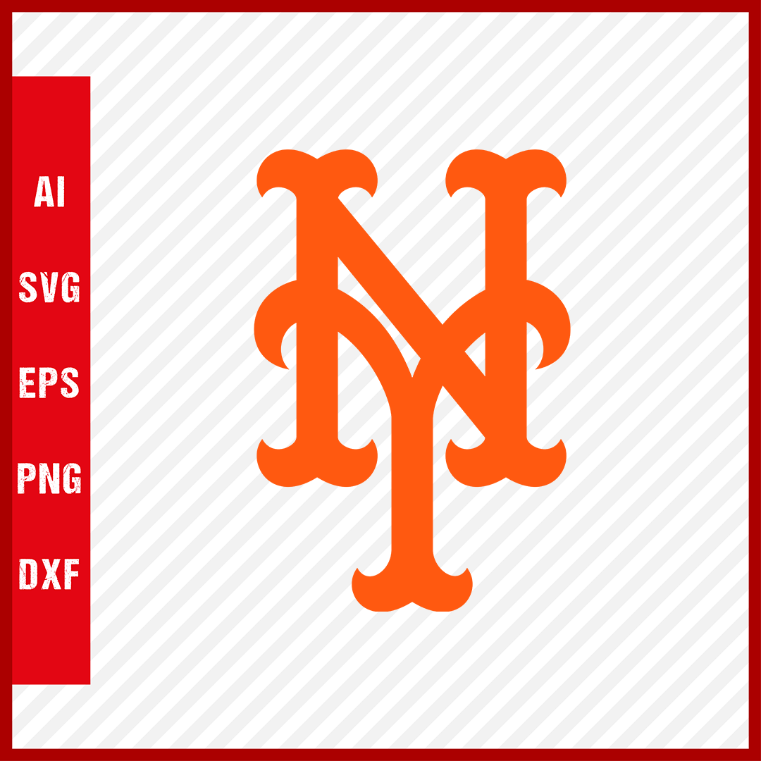 New York Mets Logo MLB Svg Cut Files Baseball Clipart