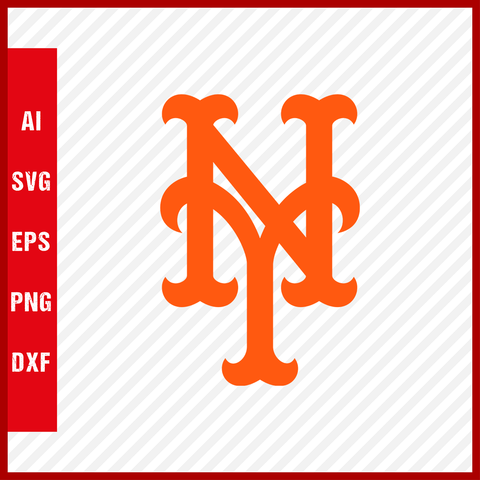 New York Mets Logo MLB Svg Cut Files Baseball Clipart