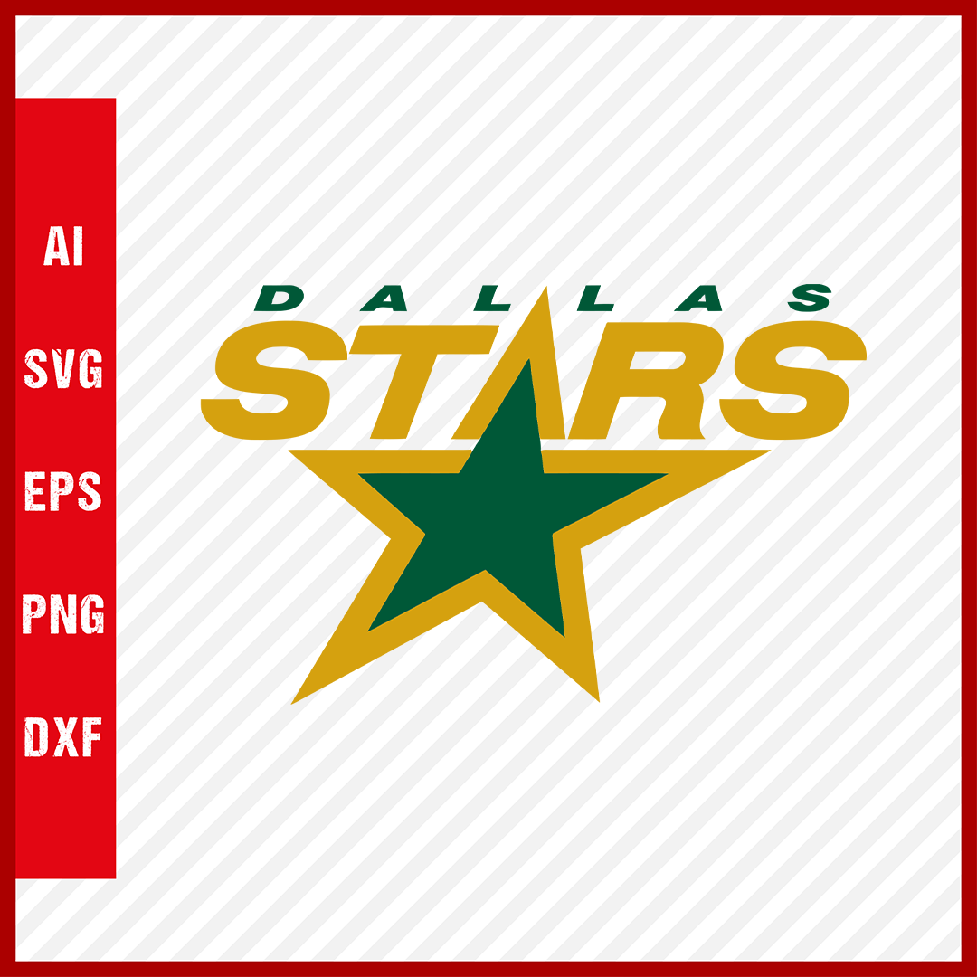 Dallas Stars Svg Logo NHL National Hockey League Team Svg Clipart