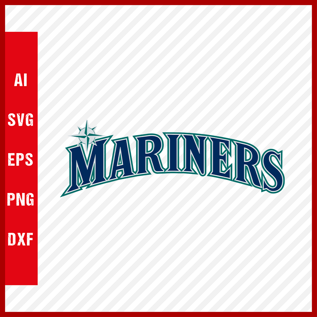 Vector File Mariners Log Seattle Mariners Logo MLB Svg Cut Files Baseball Clipart ...