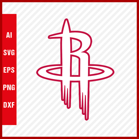 NBA Houston Rockets Logo Svg Cut Files Basketball Clipart