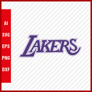 NBA Los Angeles Lakers Logo Svg Cut Files Basketball Clipart