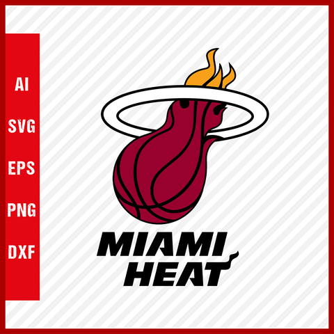 NBA Miami Heat Logo Svg Cut Files Basketball Clipart