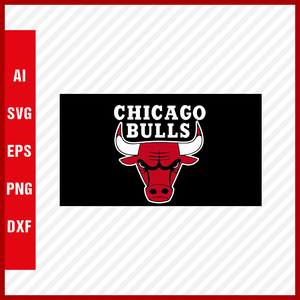 Chicago Bulls Logo NBA Svg Cut Files Basketball Clipart