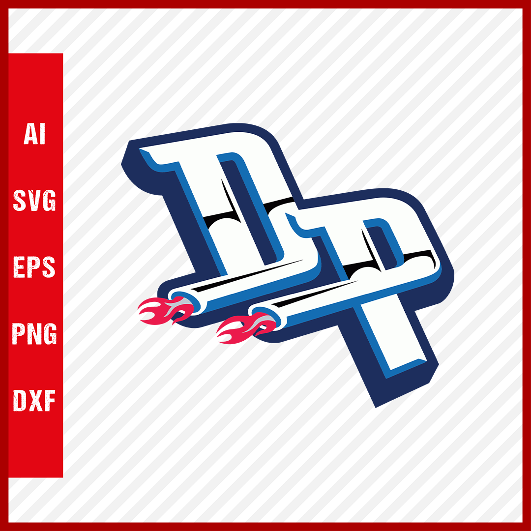 NBA Detroit Pistons Logo Basketball Team Svg Cut Files Basketball Clipart