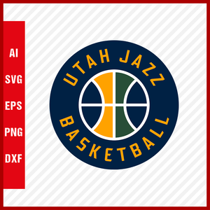 NBA Utah Jazz Logo Svg Cut Files Basketball Clipart