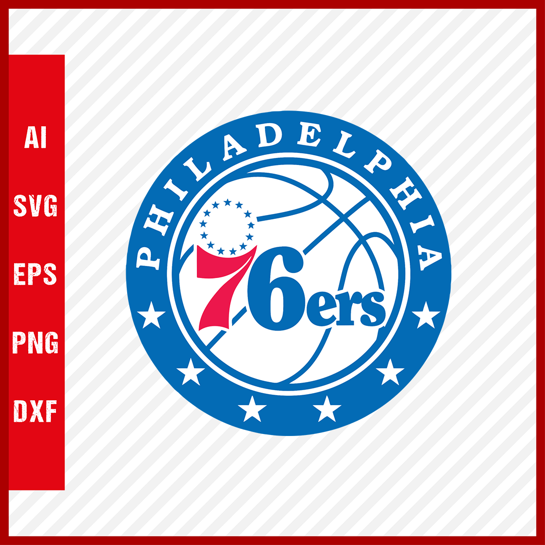 NBA Philadelphia 76ers Sixers Logo Svg Cut Files Basketball Clipart