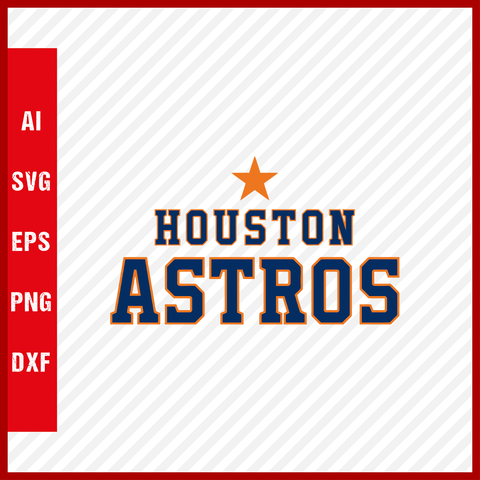 Houston Astros Logo MLB Svg Cut Files Baseball Clipart