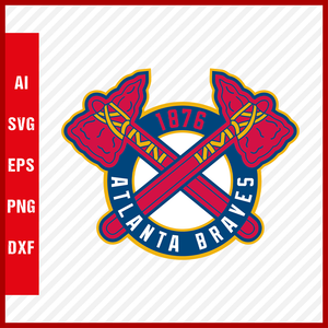 Atlanta Braves MLB Logo svg Cut Files Baseball Clipart