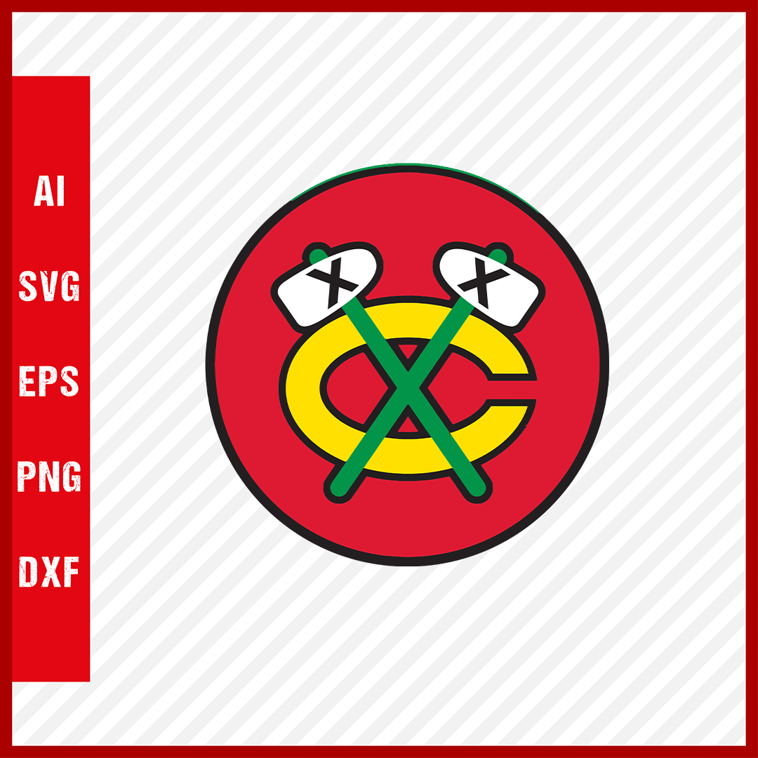 Chicago Blackhawks Logo Svg NHL National Hockey League Team Clipart