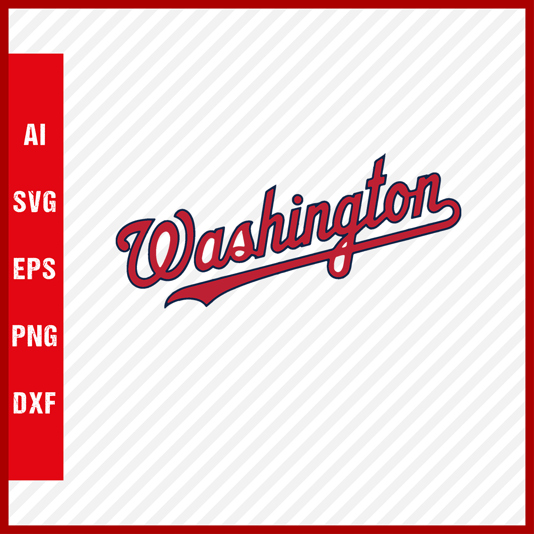 Washington Nationals Logo MLB Svg Cut Files Baseball Clipart