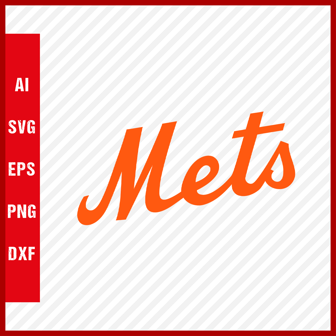 New York Mets Logo MLB Svg Cut Files Baseball Clipart