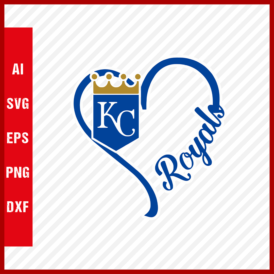 Kansas City Royals Logo MLB Svg Cut Files Baseball Clipart