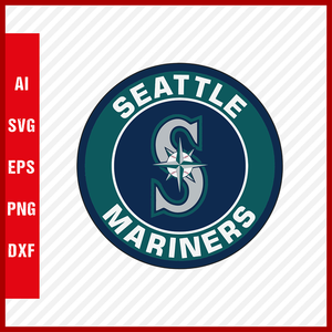 Seattle Mariners Logo MLB Svg Cut Files Baseball Clipart