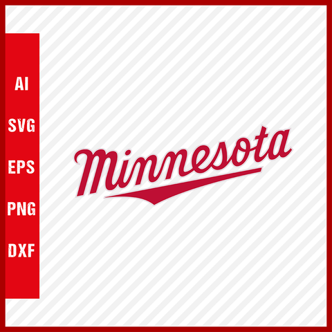 Minnesota Twins Logo MLB Svg Cut Files Baseball Clipart