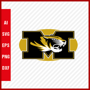 Missouri Tigers Logo svg NCAA National Collegiate Athletic Association Team Clipart