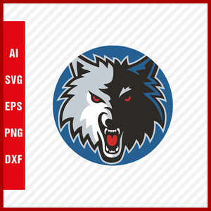 NBA Minnesota Timberwolves Logo Svg Cut Files Basketball Clipart