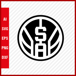 NBA San Antonio Spurs Logo Svg Cut Files Basketball Clipart