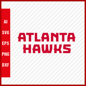 Atlanta Hawks Logo NBA Svg Cut Files Basketball Clipart