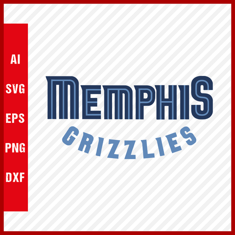 NBA Memphis Grizzlies Logo Svg Cut Files Basketball Clipart