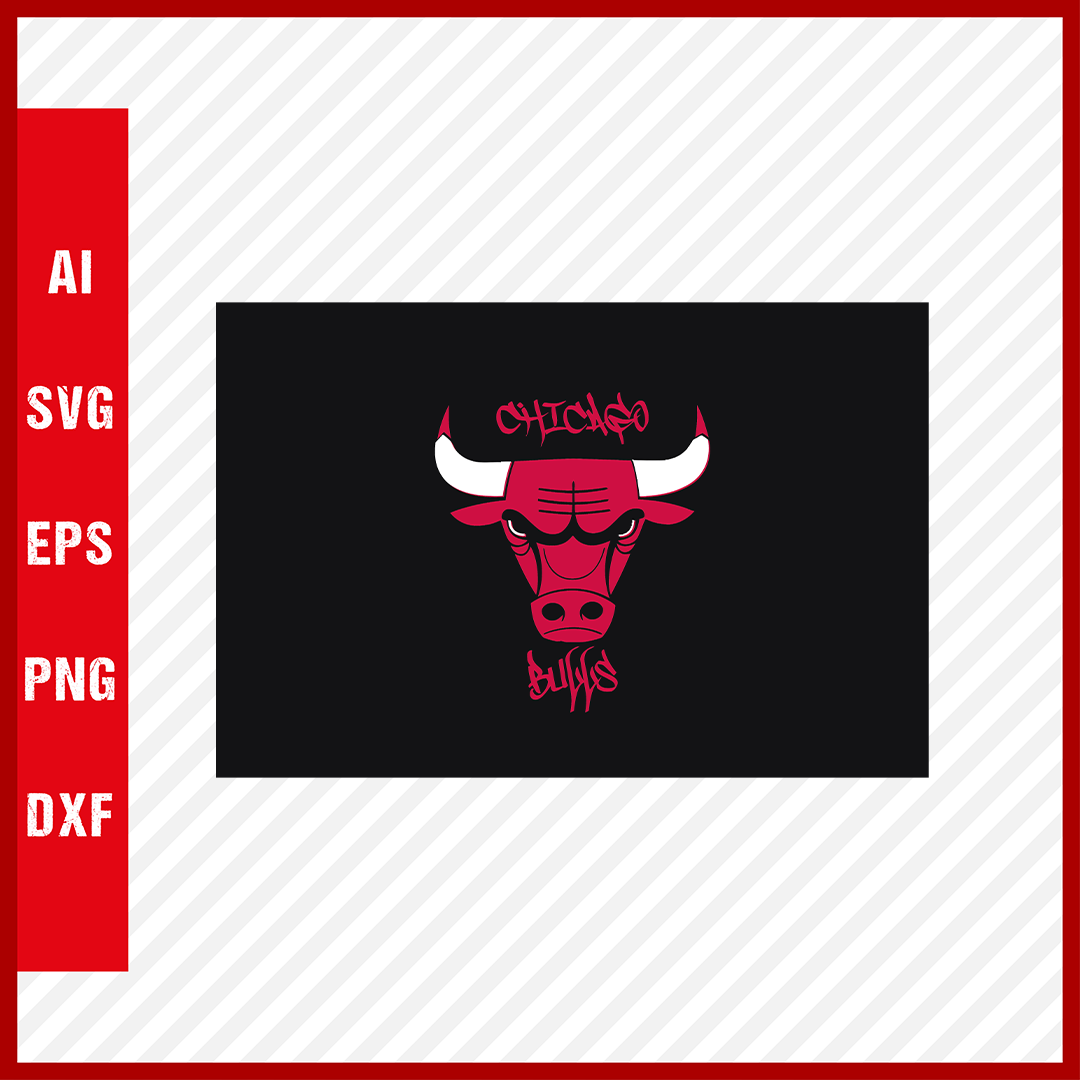 Chicago Bulls Logo NBA Svg Cut Files Basketball Clipart