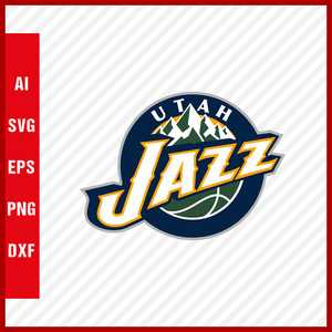 NBA Utah Jazz Logo Svg Cut Files Basketball Clipart