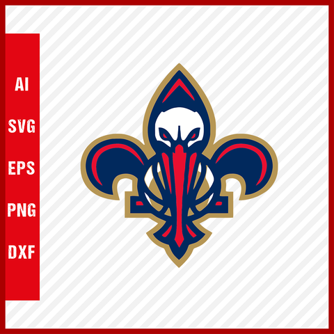 NBA New Orleans Pelicans Logo Svg Cut Files Basketball Clipart