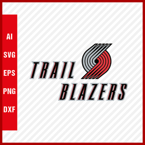 NBA Portland Trail Blazers Logo Svg Cut Files Basketball Clipart