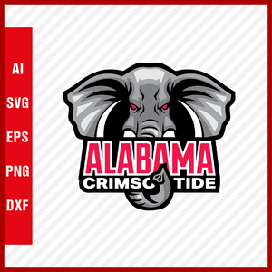 Alabama Crimson Tide Logo svg NCAA National Collegiate Athletic Association Team Clipart