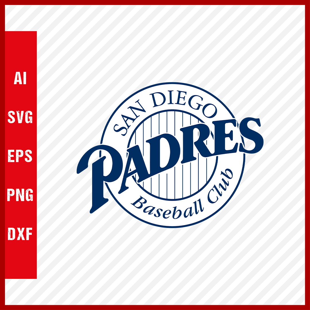 San Diego Padres Logo MLB Svg Cut Files Baseball Clipart