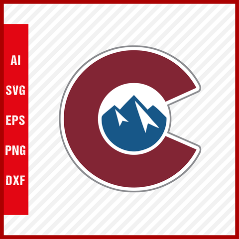 Colorado Avalanche Logo Svg NHL National Hockey League Team Clipart